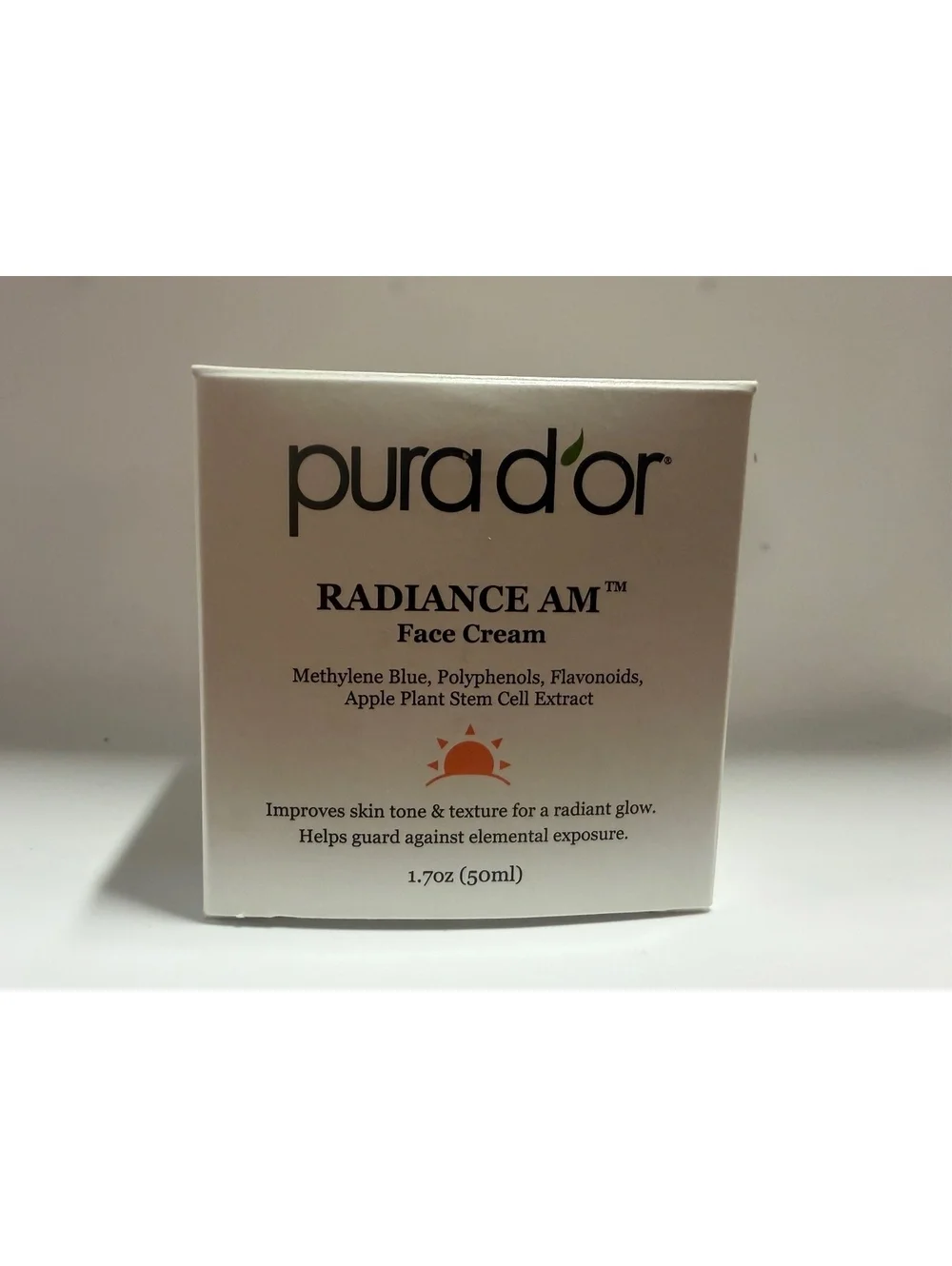 pura d'or Radiance AM Face Cream 1.7 oz (50 mL)